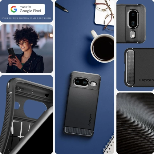 Kup Case Spigen Rugged Armor Google Pixel 8 Matt Schwarz - SPN3135 - {ean13} - Sklep Home Screen