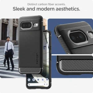 Etui Spigen Rugged Armor Google Pixel 8 Matt Fekete