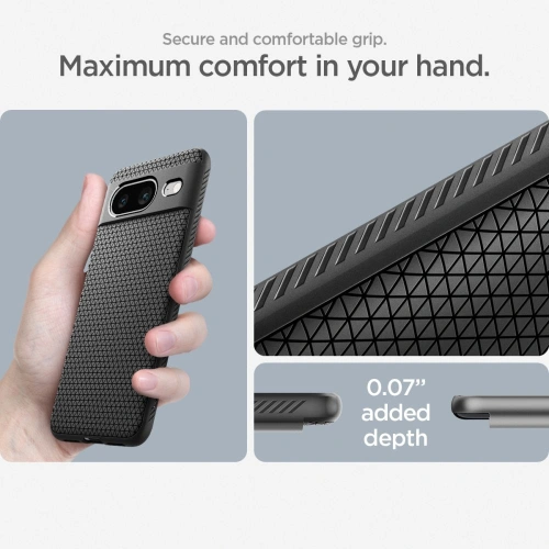 Kup Case Spigen Liquid Air Google Pixel 8 Matt Schwarz - SPN3136 - {ean13} - Sklep Home Screen