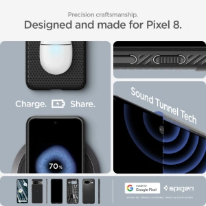 Etui Spigen Liquid Air Google Pixel 8 Matte Black