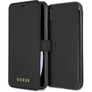 Guess GUFLBKI65IGLBK iPhone Xs Max black book Iridescent