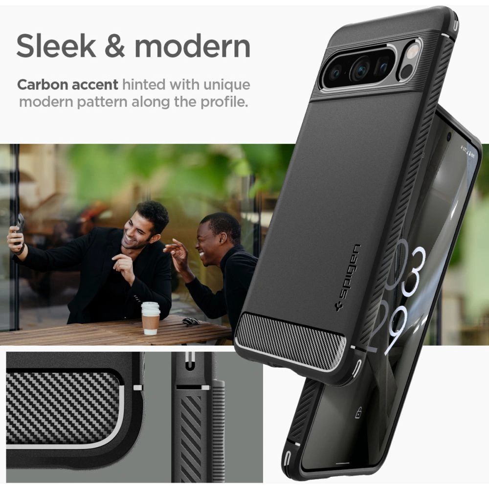 Etui Spigen Rugged Armor Google Pixel 8 Pro Matte Black