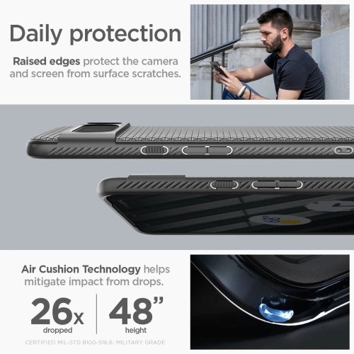 Kup Etui Spigen Liquid Air Google Pixel 8 Pro Matt Fekete - SPN3138 - {ean13} - Sklep Home Screen
