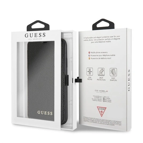 Buy Guess GUFLBKI65IGLBK iPhone Xs Max black book Iridescent - GUE001BLK - {ean13} - Home Screen Store Europe