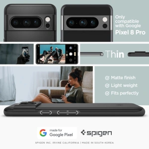 Kup Etui Spigen Thin Fit Google Pixel 8 Pro Black - SPN3142 - {ean13} - Sklep Home Screen