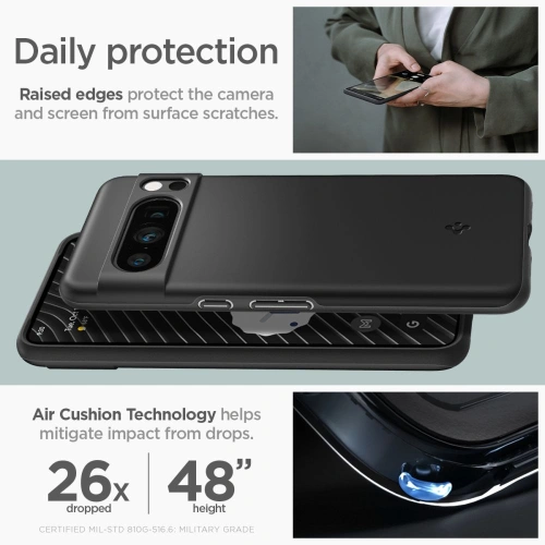 Kup Etui Spigen Thin Fit Google Pixel 8 Pro Fekete - SPN3142 - {ean13} - Sklep Home Screen