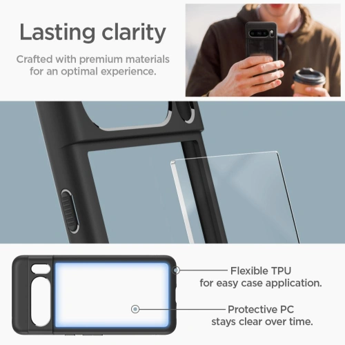Kup Etui Spigen Ultra Hybrid Google Pixel 8 Pro Matte Black - SPN3143 - {ean13} - Sklep Home Screen
