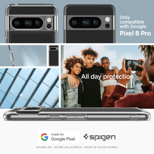 Kup Spigen Caz Ultra Hybrid Google Pixel 8 Pro Crystal Clear - SPN3144 - {ean13} - Sklep Home Screen