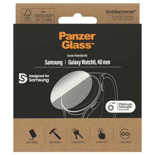 Kup Szkło hartowane PanzerGlass Samsung Galaxy Watch6 40mm Screen Protection Antibacterial - PZG515 - {ean13} - Sklep Home Screen