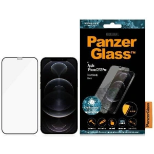 Kup Edzett üveg PanzerGlass Pro E2E Super+ Apple iPhone 12 / 12 Pro Case Friendly AntiBacterial MicroFracture fekete - PZG521 - {ean13} - Sklep Home Screen