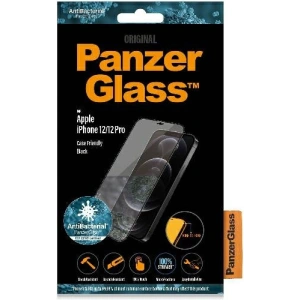 Kup Edzett üveg PanzerGlass Pro E2E Super+ Apple iPhone 12 / 12 Pro Case Friendly AntiBacterial MicroFracture fekete - PZG521 - {ean13} - Sklep Home Screen