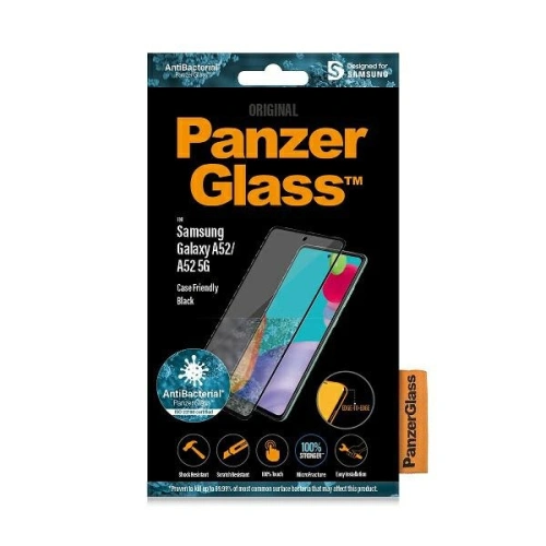 Kup Szkło hartowane PanzerGlass Pro Microfracture Samsung Galaxy A52 / A52 5G / A53 5G Case Friendly AntiBacterial czarne - PZG522 - {ean13} - Sklep Home Screen