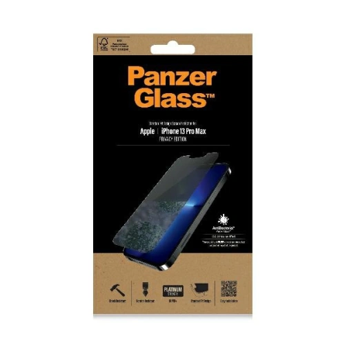 Kup PanzerGlass Apple Sticlă temperată Standard Super+ iPhone 13 Pro Max Privacy Antibacterian - PZG528 - {ean13} - Sklep Home Screen