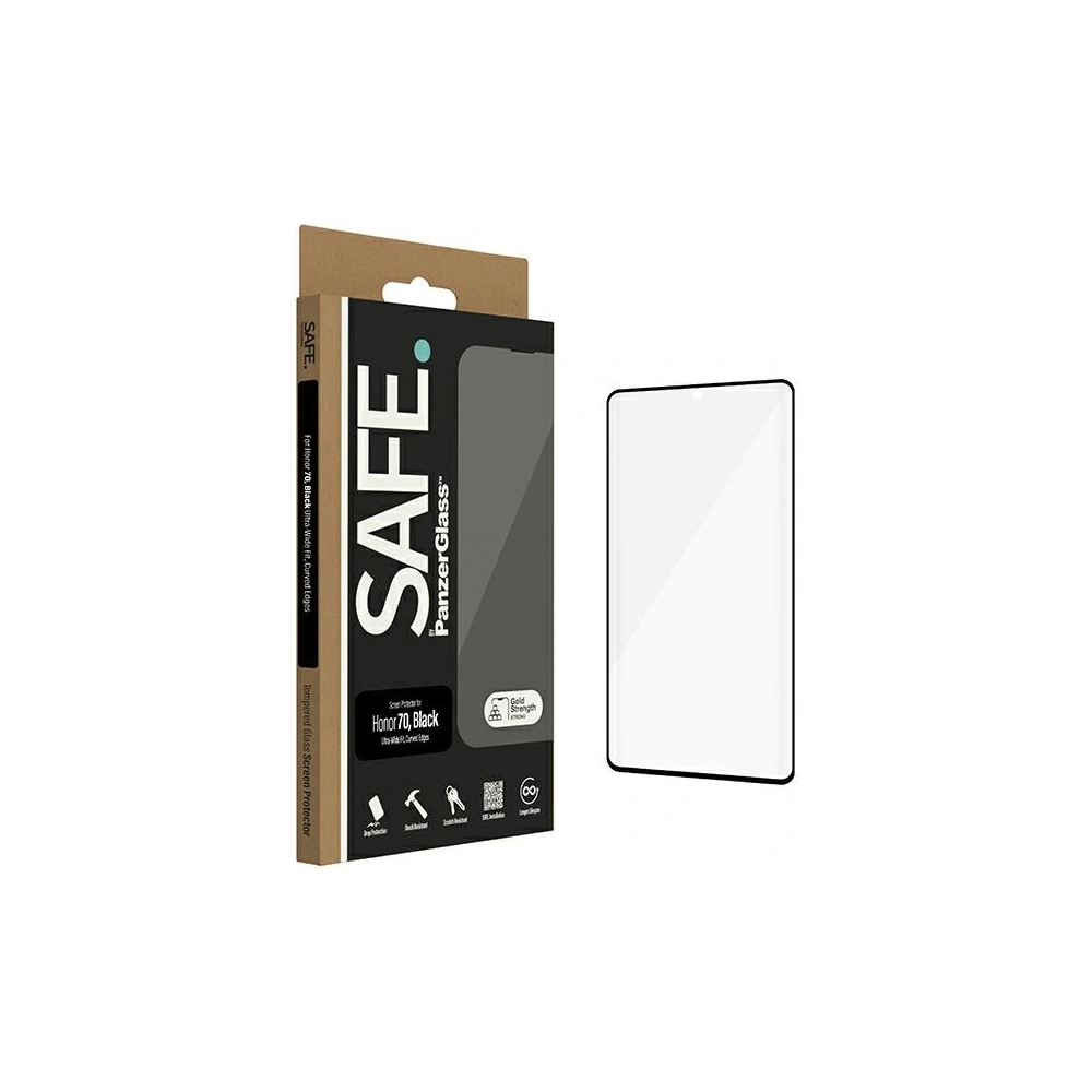 Szkło hartowane SAFE by PanzerGlass Honor 70 Screen Protector Ultra-Wide Fit czarne