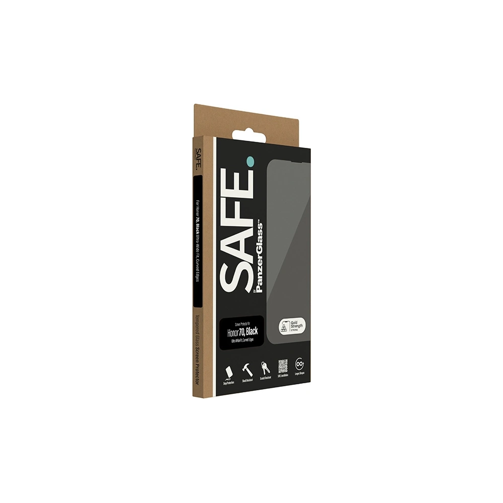Szkło hartowane SAFE by PanzerGlass Honor 70 Screen Protector Ultra-Wide Fit czarne