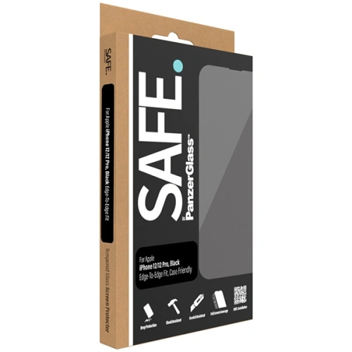 Kup Tvrdé sklo SAFE od PanzerGlass Apple iPhone 12 / 12 Pro Ochrana obrazovky Edge-to-Edge černé - PZG537 - {ean13} - Sklep Home Screen