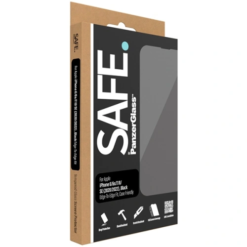 Kup Szkło hartowane SAFE by PanzerGlass Apple iPhone 7 / 8 / SE / SE 2022 Screen Protection Edge-to-Edge czarne - PZG542 - {ean13} - Sklep Home Screen
