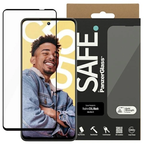 Kup Szkło hartowane SAFE by PanzerGlass Realme C55 Screen Protection Ultra-Wide Fit czarne - PZG550 - {ean13} - Sklep Home Screen