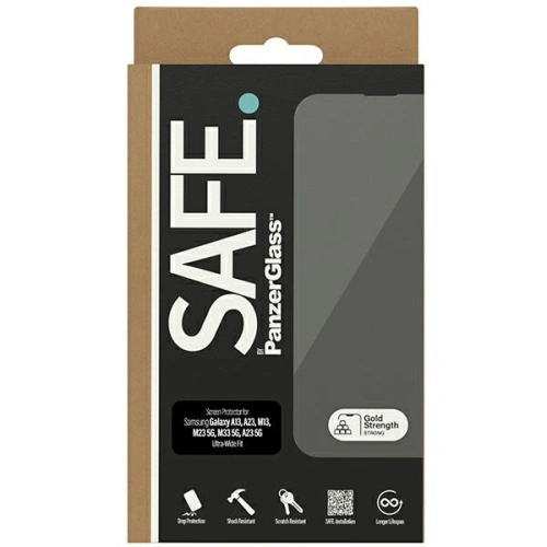 Kup A SAFE edzett üveg PanzerGlass Samsung Galaxy A13 / A23 / A23 5G / M13 / M23 5G fekete - PZG551 - {ean13} - Sklep Home Screen