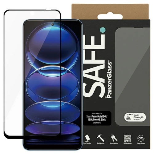 Kup Sicherheitsglas SAFE von PanzerGlass Xiaomi Redmi Note 12 4G / 12 5G / Poco X5 Bildschirmschutz Ultra-Breitpassform schwarz - PZG556 - {ean13} - Sklep Home Screen