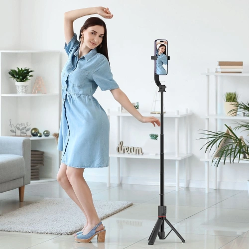 Kup Kijek do selfie Tech-Protect L04s Wireless Selfie Stick Tripod MagSafe Black - THP2363 - {ean13} - Sklep Home Screen