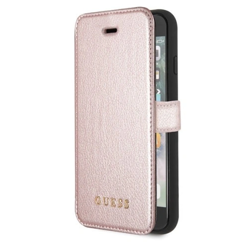 Kup Etui Guess GUFLBKI8IGLRG Apple iPhone SE 2022/SE 2020/8/7 rose gold/różowo-złoty book Iridescent - GUE010RS - {ean13} - Sklep Home Screen