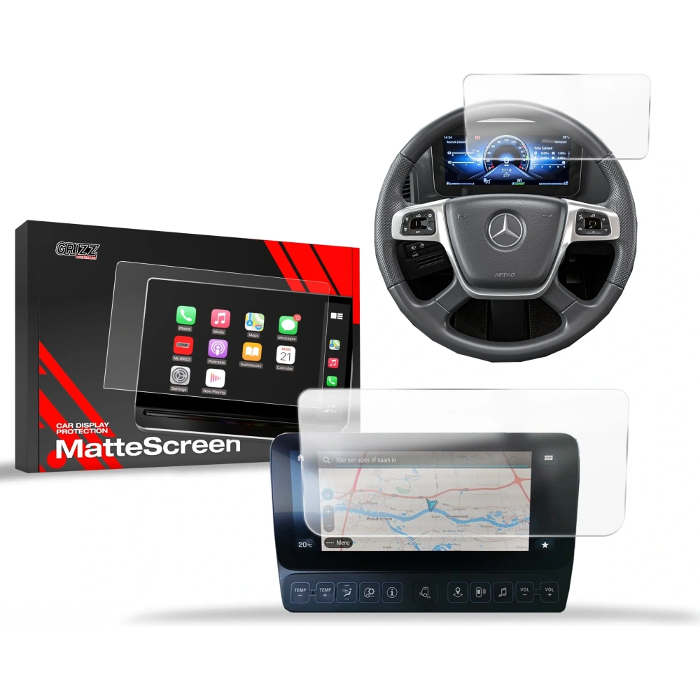 Folia matowa GrizzGlass CarDisplay Protection do Mercedes Arocs 2018-2024 [2w1]