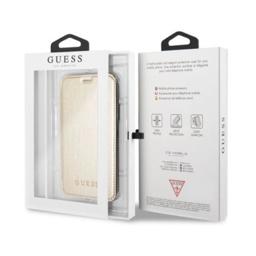 Kup Etui Guess GUFLBKI8IGLTGO Apple iPhone SE 2022/SE 2020/8/7 gold/złoty book Iridescent - GUE012GLD - {ean13} - Sklep Home Screen