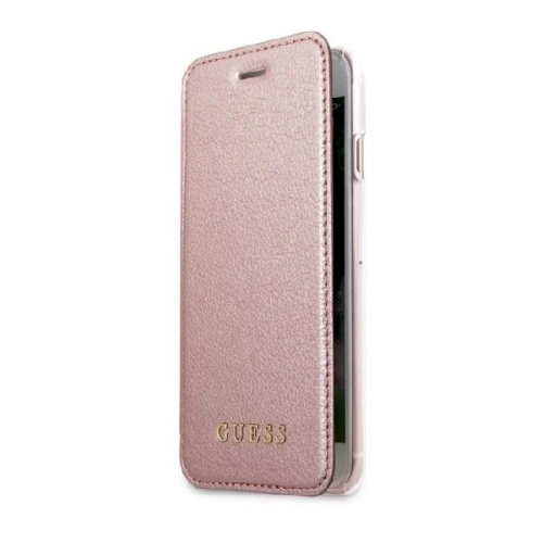 Kup Etui Guess GUFLBKI8IGLTRG Apple iPhone SE 2022/SE 2020/8/7 růžově zlaté/book Iridescent - GUE013RS - {ean13} - Sklep Home Screen