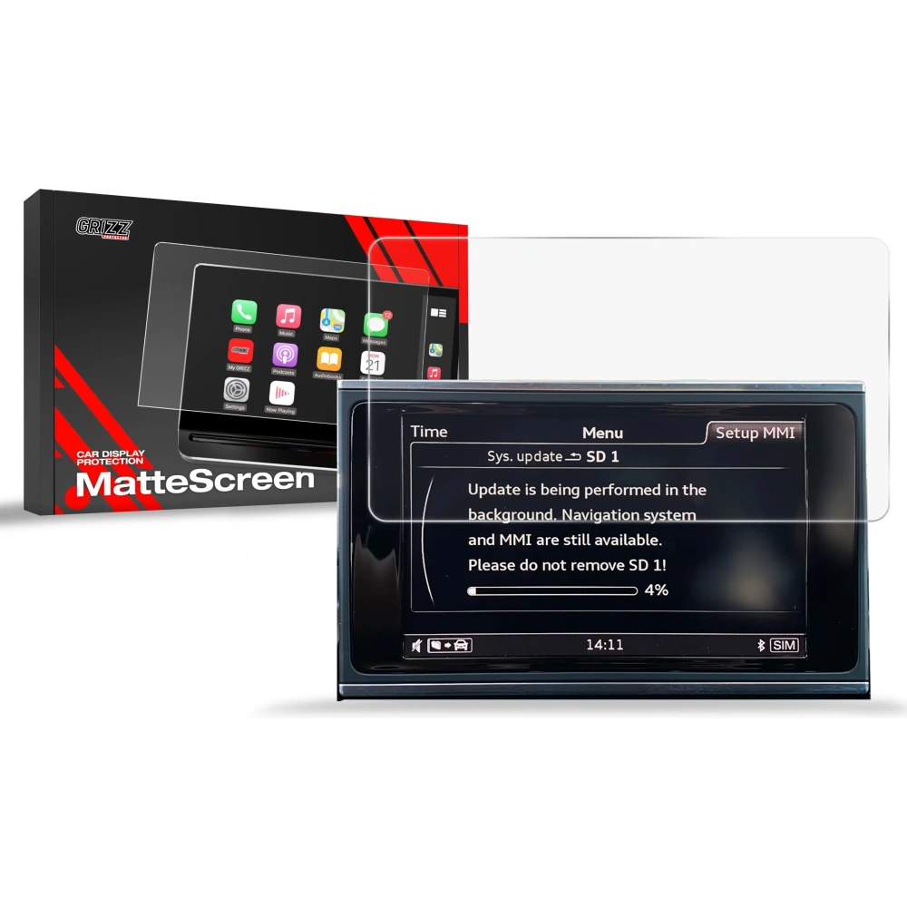 Folia matowa GrizzGlass CarDisplay Protection do Audi A6 C7 MMI 8" 2012-2018
