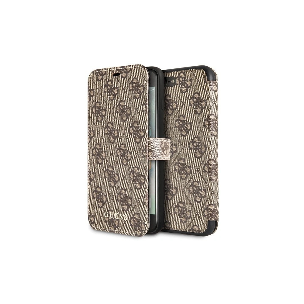 Etui Guess GUFLBKI8L4GB Apple iPhone 7/8 Plus brown/brązowy book 4G