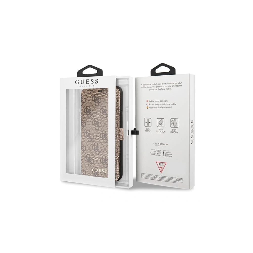 Etui Guess GUFLBKI8L4GB Apple iPhone 7/8 Plus brown/brązowy book 4G