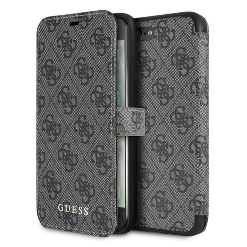 Kup Etui Guess GUFLBKI8L4GG Apple iPhone 7/8 Plus gri/cenușiu book 4G - GUE015GRY - {ean13} - Sklep Home Screen