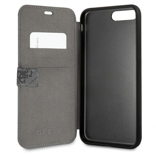 Kup Etui Guess GUFLBKI8L4GG Apple iPhone 7/8 Plus gri/cenușiu book 4G - GUE015GRY - {ean13} - Sklep Home Screen