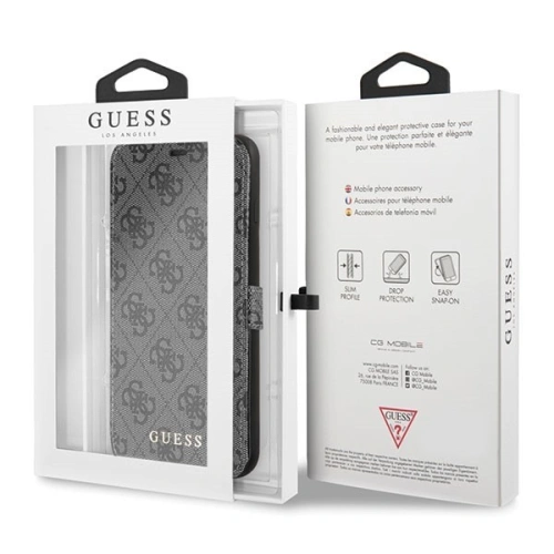 Kup Etui Guess GUFLBKI8L4GG Apple iPhone 7/8 Plus grey/szary book 4G - GUE015GRY - {ean13} - Sklep Home Screen