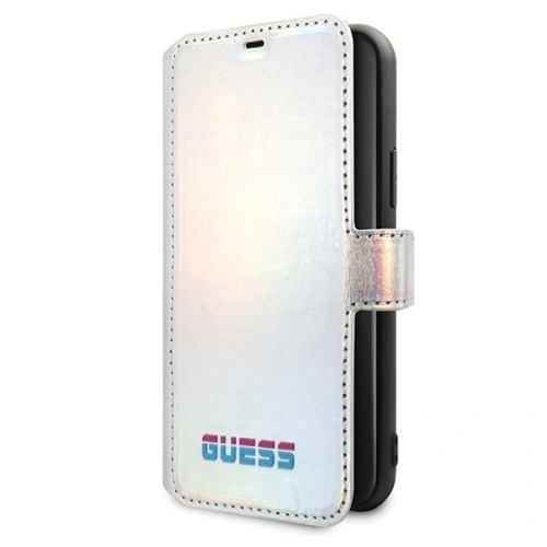 Kup Etui Guess GUFLBKN61BLD Apple iPhone 11 argintiu/silver carte Iridescent - GUE019SLV - {ean13} - Sklep Home Screen