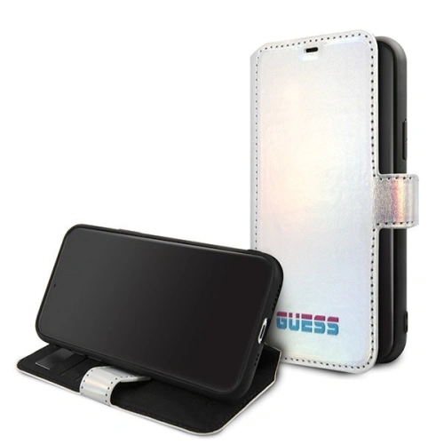 Kup Case Guess GUFLBKN61BLD Apple iPhone 11 silber/silver Buch Iridescent - GUE019SLV - {ean13} - Sklep Home Screen