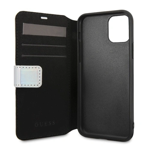 Buy Guess GUFLBKN61BLD iPhone 11 silver book Iridescent - GUE019SLV - {ean13} - Home Screen Store Europe