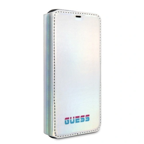 Kup Etui Guess GUFLBKN61BLD Apple iPhone 11 argintiu/silver carte Iridescent - GUE019SLV - {ean13} - Sklep Home Screen