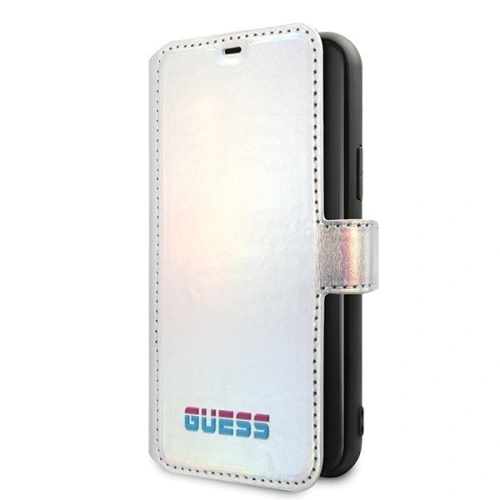Kup Etui Guess GUFLBKN65BLD Apple iPhone 11 Pro Max srebrny/silver book Iridescent - GUE020SLV - {ean13} - Sklep Home Screen