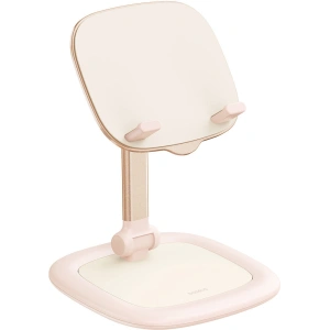 Regulovatelný stojan na telefon / tablet Baseus Seashell Series růžový