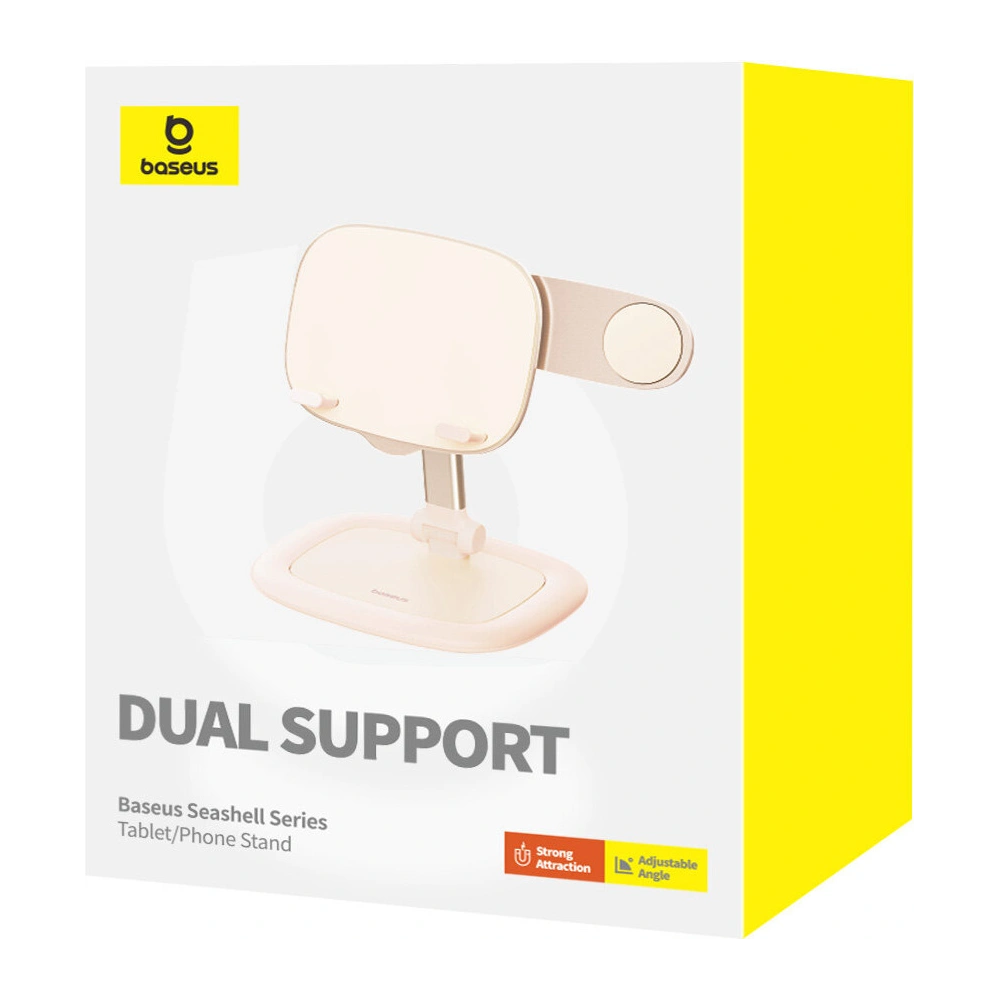 Regulowany stojak na telefon /  tablet Baseus Seashell Series różowy