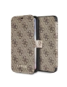 Case Guess GUFLBKPX4GB Apple iPhone X/XS braun/brown Buch 4G