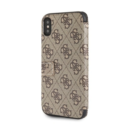 Kup Etui Guess GUFLBKPX4GB Apple iPhone X/XS hnědé knižní 4G - GUE021BR - {ean13} - Sklep Home Screen