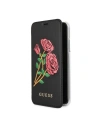 Case Guess GUFLBKPXEROBK Apple iPhone X schwarz/czarny Buch Flower Desire