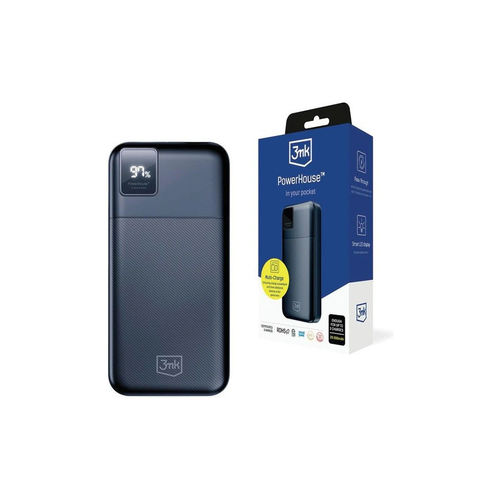 Powerbank 3MK PowerHouse 20000mAh Multi Charge, QC, PD, Pass-Through