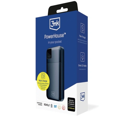 Kup Powerbank 3MK PowerHouse 20000mAh Multi Charge, QC, PD, Pass-Through - 3MK5351 - {ean13} - Sklep Home Screen