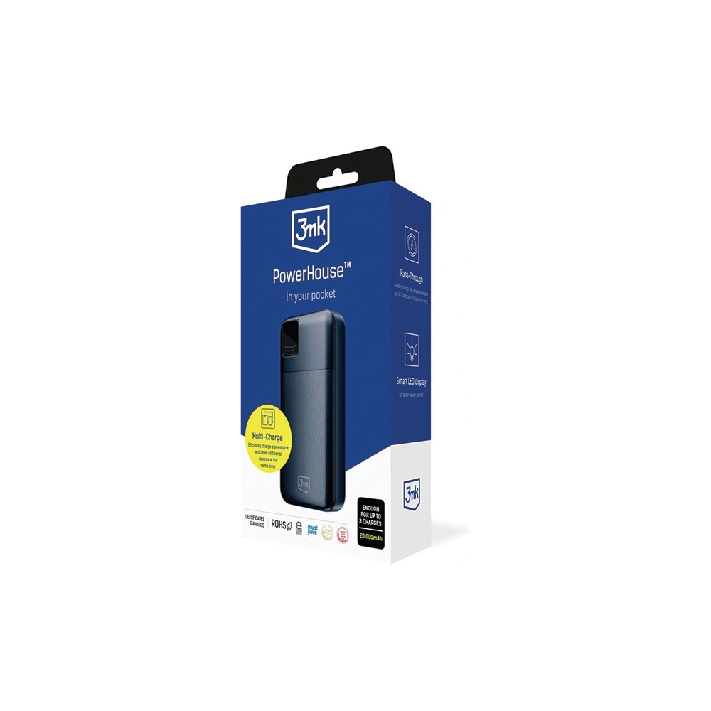 Powerbank 3MK PowerHouse 20000mAh Multi Charge, QC, PD, Pass-Through