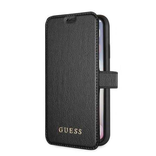 Kup Case Guess GUFLBKPXIGLBK Apple iPhone X/XS schwarz/czarnes Buch Iridescent - GUE026BLK - {ean13} - Sklep Home Screen