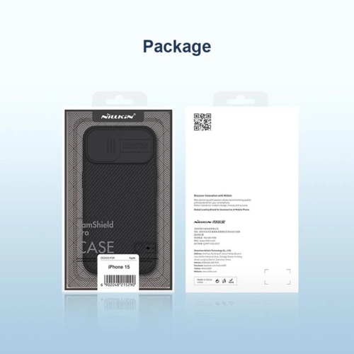 Kup Case Nillkin CamShield Pro Apple iPhone 15 Schwarz/Czarny - NLK1232 - {ean13} - Sklep Home Screen